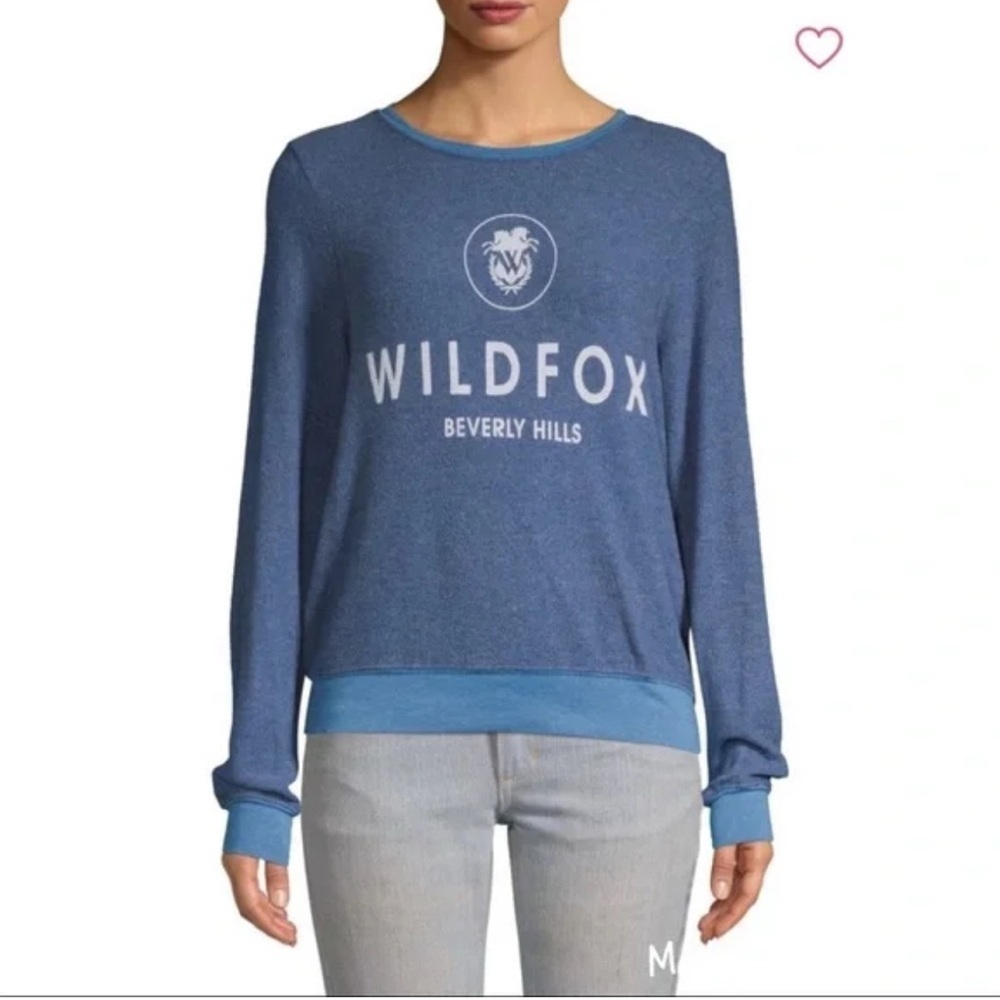 Wildfox Beverly Hills Blue Pullover